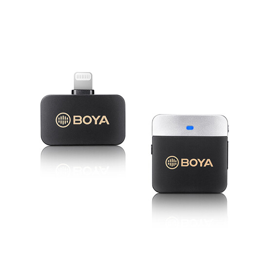 BOYA BY-M1V5 2.4GHz Dual-Channel Wireless Microphone System Black