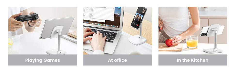 მობილურის დამჭერი UGREEN LP287 (80192) Adjustable Desk Phone Holder, White