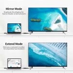 HDMI გადამყვანი UGREEN MM107 (40238) HDMI to DP Converter 0.5m (Black) + USB for power