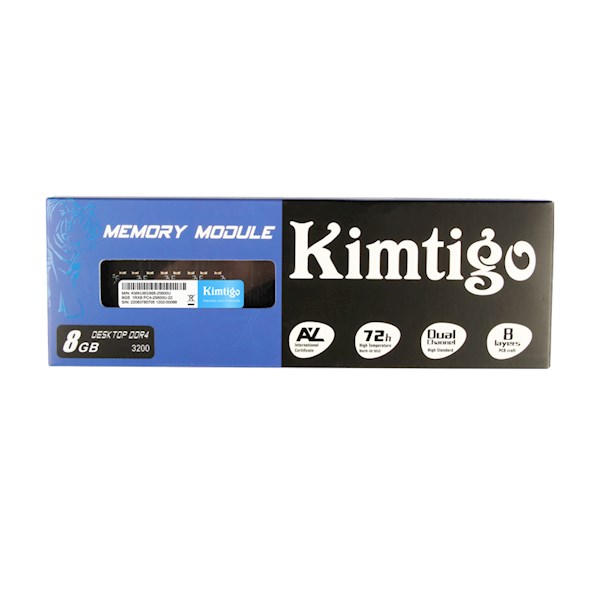 ოპერატიული მეხსიერება Kimtigo KMKS8G8683200, RAM 8GB, DDR4 SODIMM, 3200MHz