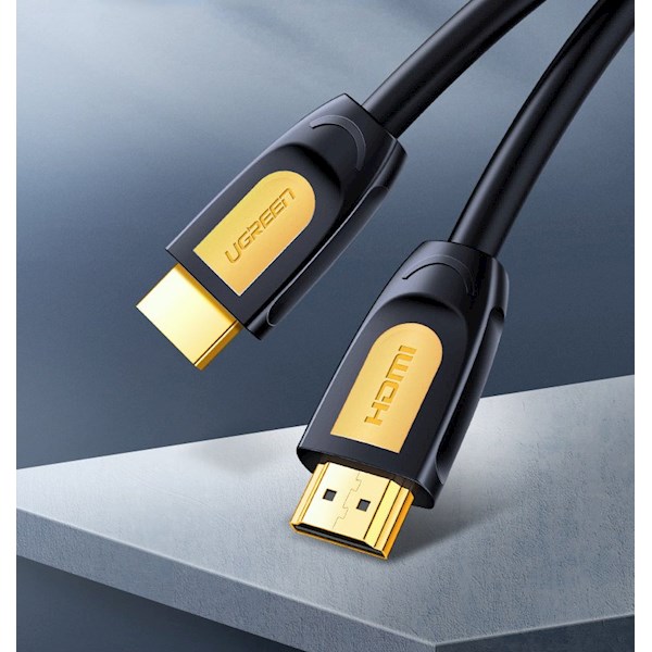 HDMI კაბელი UGREEN HD101 (11106) HDMI to HDMI Cable, 15m, Yellow/Black