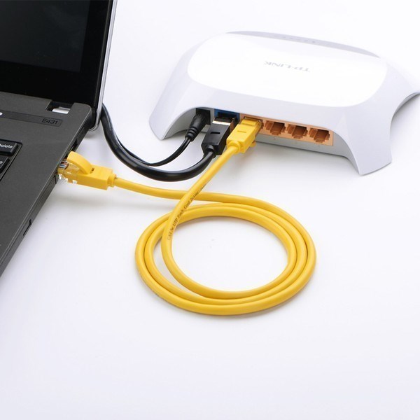 UTP LAN კაბელი UGREEN NW103 (11233) Cat5e Patch Cord UTP Lan Cable, 5m, Yellow