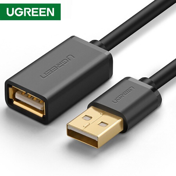 USB დამაგრძელებელი UGREEN 10315 USB 2.0 A Male to A Female Cable 1.5m (Black)