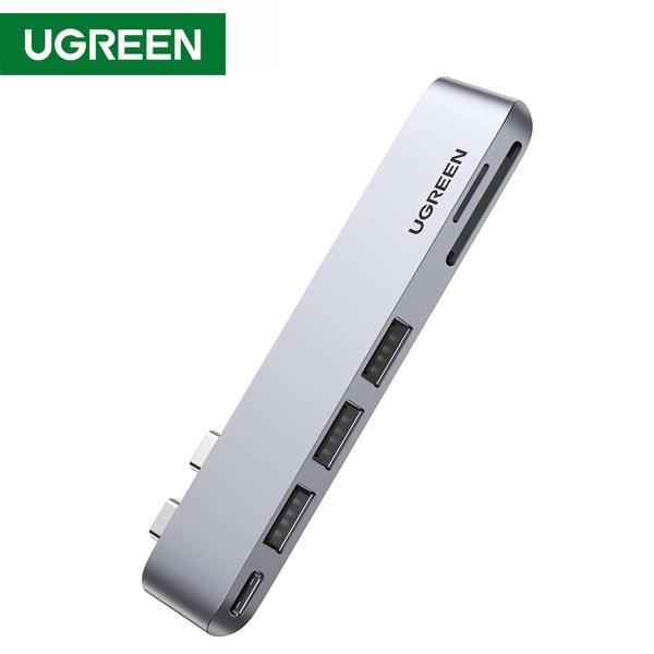 USB-C ჰაბი UGREEN 80856, USB-C Multifunction Adapter, 6 in 2, Grey