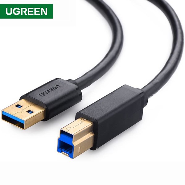 პრინტერის კაბელი UGREEN US210 (10372) USB-B 3.0 Type B to Type A Print Cable 2m (Black)