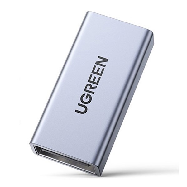 USB ადაპტერი UGREEN US381 (20119) USB 3.0 Type A Female to Female Adapter, Gray