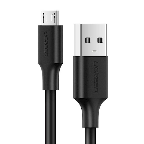 USB კაბელი UGREEN US289 (60138) USB 2.0 A to Micro USB Cable Nickel Plating 2m, Black