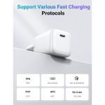 დამტენი UGREEN Charger Type-c CD319 (15326) Nexode, 30W, Single port, USB-C, White