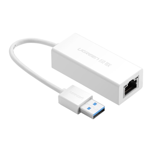 ლან ადაპტერი UGREEN CR111 (20255) USB to LAN Rj45 3.0 Gigabit Ethernet Adapter (White)