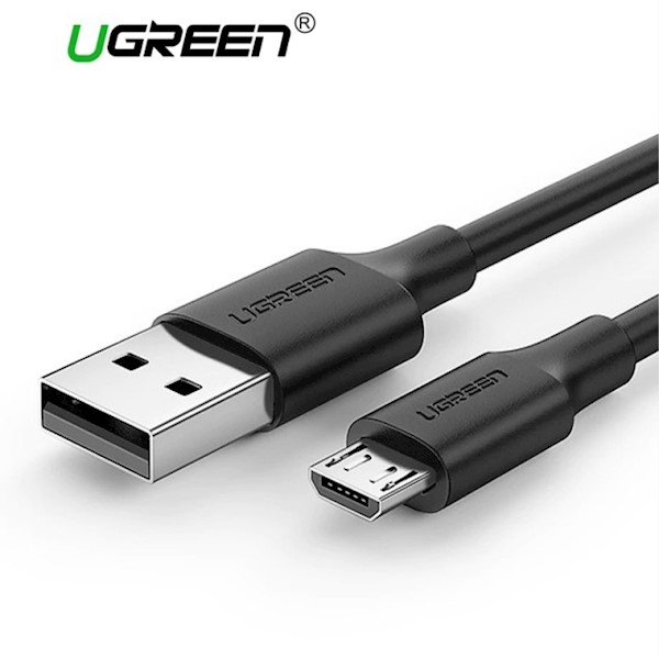 USB კაბელი UGREEN US289 (60136) USB 2.0 to Micro USB 1m Black