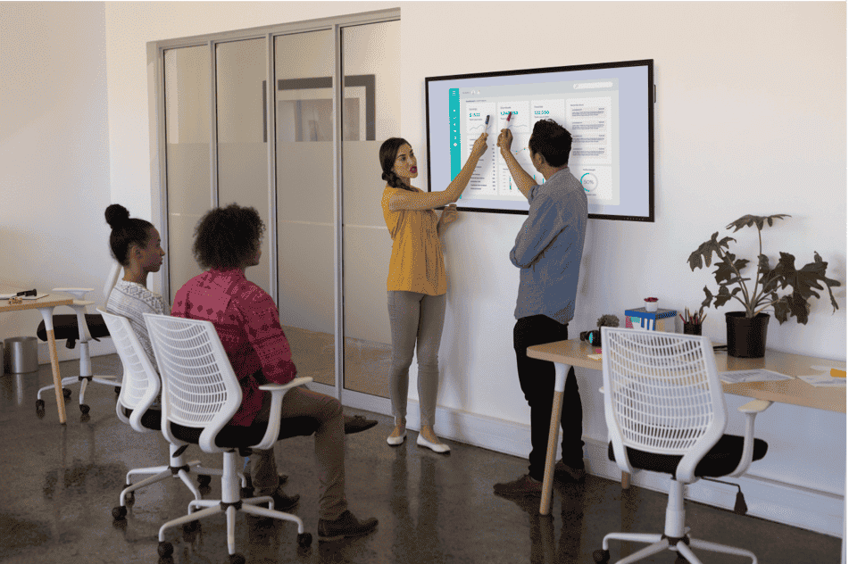 interaqtiuli ekrani smart ekrani Vivitek NovoDisplay DK751 75 4K UHD Android 7.1 Smart Board Black (1)