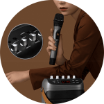 კარაოკე დინამიკი Edifier PK305, 18W, Bluetooth, USB, TF-card, Party Trolley Speaker, Gray