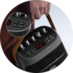 კარაოკე დინამიკი Edifier PK305, 18W, Bluetooth, USB, TF-card, Party Trolley Speaker, Gray