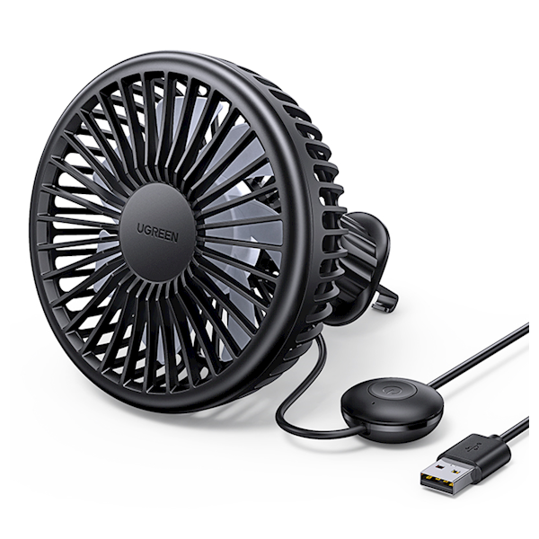 მანქანის ვენტილატორი UGREEN LP436 (10421) Air Vent Car Electric Fan, Black