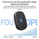 მაუსი UGREEN MU105 (90550), Wireless, USB, Mouse, Blue