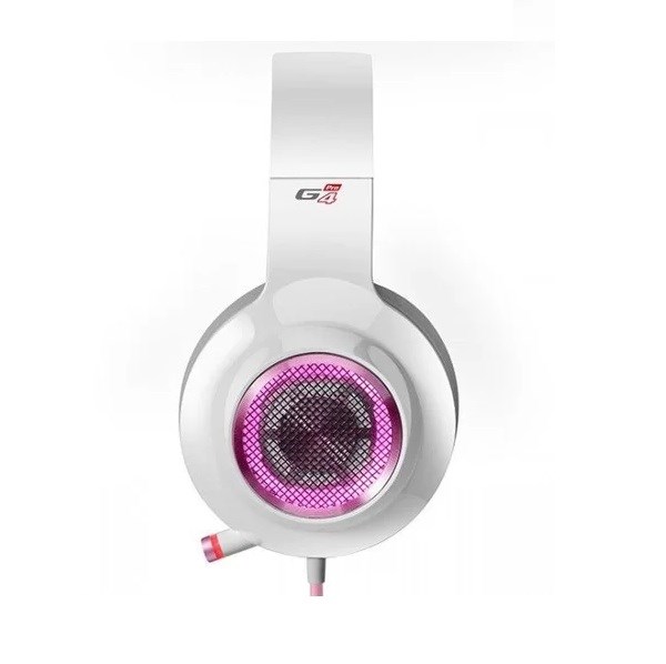 ყურსასმენი Edifier G4 PRO, Wired Headset, RGB, USB, White