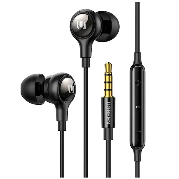 ყურსასმენი UGREEN EP103 (30637), In-Ear Headphones, Wired, 3.5mm, Black
