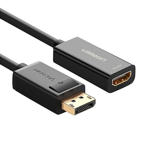 ადაპტერი UGREEN MM137 (40363) DisplayPort to HDMI Female Converter 4K*2K 25cm (Black)