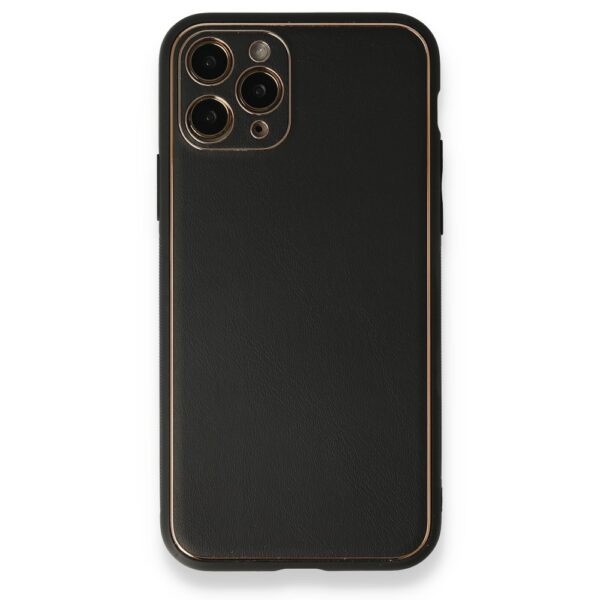 iPhone 11 Pro Max Case Coco Leather Silicone Cover, ტყავის სტრუქტურის ქეისი