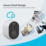 ვიდეო სათვალთვალო კამერა Blurams A11C-K Wireless Camera Lite + Solar Panel Kit, 2K 3MP, Wi-Fi, 5200mAh, 2-Way Audio, Color Night Vision, Works with Alexa, White