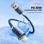 USB კაბელი Toocki Crystal Aluminum USB To Lightning Cable,