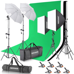 Background Support System Lighting Kit with LED Bulb