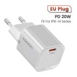 USB-C დამტენი Toocki PD 20W Gan USB-C Wall Charger