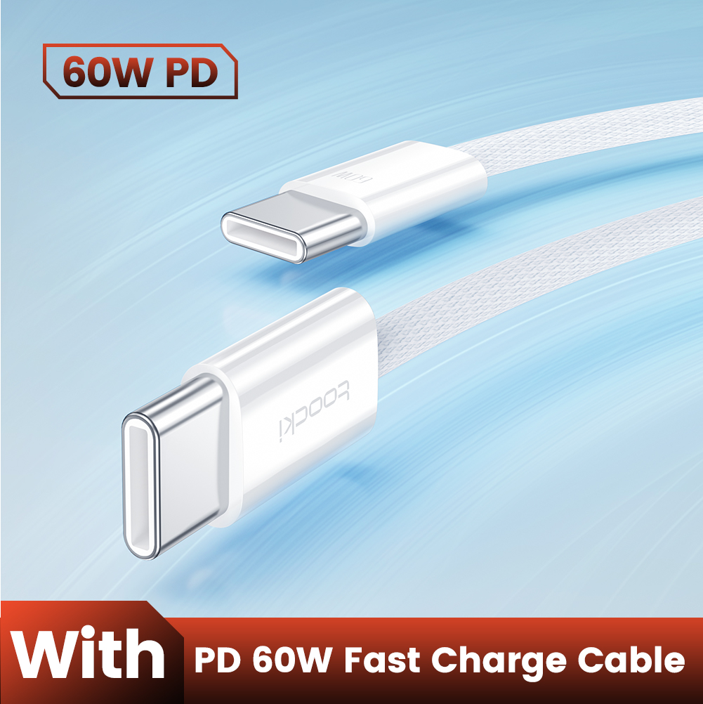 USB კაბელი Toocki 60W USB-C to USB-C Cable, For iPhone 15 Series, 1M TXCTT2-YS02 WHITE