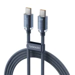 USB კაბელი Toocki Braided Cable Type-C to Type-C 100W Cable, 2M TXCTT1-SJA03, Blue