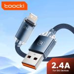 USB კაბელი Toocki Crystal Aluminum USB To Lightning Cable, TXCL SJ01, 1M, Bl (2)
