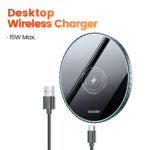უსადენო დამტენი Toocki desktop wireless charger 15W, TWXZM-AX01, Black