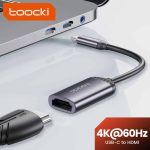 HDMI ადაპტერი Toocki Type C To HDMI Cable, 4K HDMI, 15cm, Grey, TXCHD4 BZ
