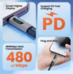 OTG ადაპტერი Toocki 20W OTG 480Mbps USB C To Lightning Adapter Converter, TZJTLC XB0G, Gre