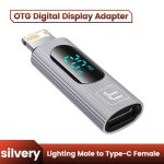 OTG ადაპტერი Toocki 20W OTG 480Mbps USB C To Lightning Adapter Converter, TZJTLC XB0G, Grey
