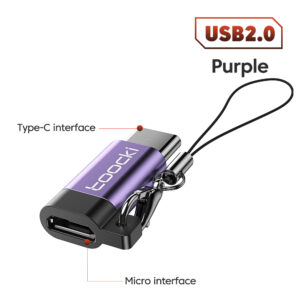OTG ადაპტერი Toocki Micro USB to USB-C OTG