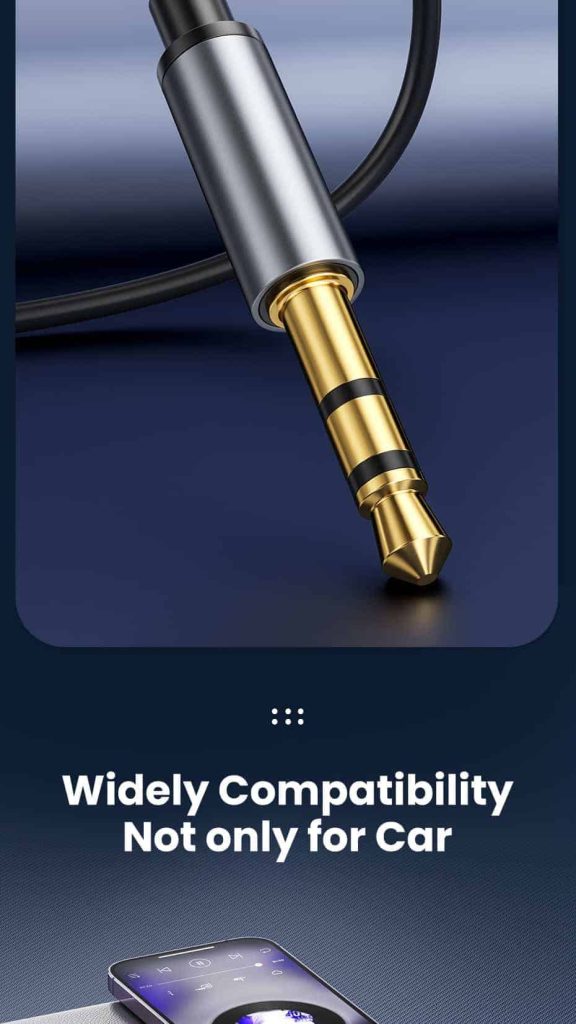 აუდიო ადაპტერი TOOCKI USB to Aux Car Bluetooth 5.0 Receiver Audio Adapter, TBT01 YS01 B