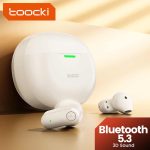 ყურსასმენი Toocki Wireless Bluetooth 5.3 Headphones 30Hrs Playtime Stereo in Ear Earphones, TTWS YYA0M, Bei