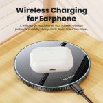 უსადენო დამტენი Toocki desktop wireless charger 15W, TWXZM AX01, Black 4