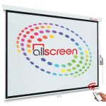 ALLSCREEN ELECTRIC PROJECTION SCREEN 160X160CM HD FABRIC CMP 6363 WITH REMOTE CONTROL 90 inch