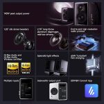 დინამიკიEdifierQR65GT Deck,70W,Bluetooth,USB,USB C,AUX,SpeakerWithGaNCharger,Black (4)11