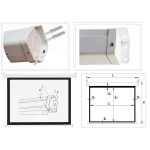პროექტორის ეკრანი ALLSCREEN MANUAL PROJECTION SCREEN