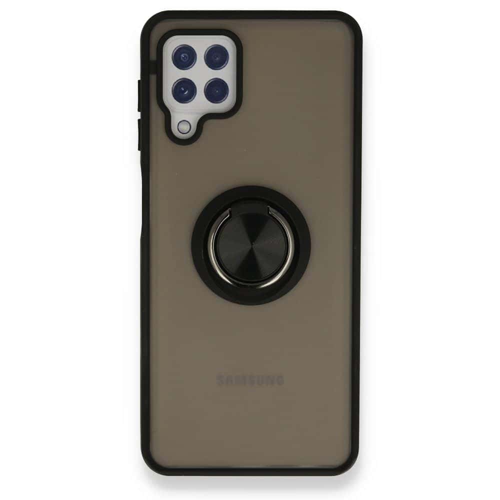 Samsung Galaxy A22, Galaxy M22, Galaxy M32 Montreal Ring სილიკონის ქეისი ბეჭდით - ცისფერი