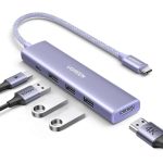 USB C ჰაბი UGREEN CM478 (35582), USB, USB C, HDMI, HUB