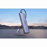 USB C ჰაბი UGREEN CM511 (20956A), Type C, USB, HDMI, TFSD, Hub, Grey 4