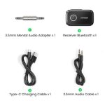Bluetooth მიმღები UGREEN CM596 (90748), Bluetooth, AUX, Car Adapter,