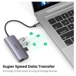 UGREEN USB C to 3 x USB 3.0+RJ45+Micro USB Multifunction 2