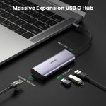 UGREEN USB C to 3 x USB 3.0+RJ45+Micro USB Multifunction 4