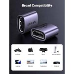 ადაპტერი UGREEN HD159 (90592), HDMI Female to HDMI Female Adapter, Grey 3