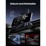 უსადენო დამტენი UGREEN W525 (35029), 15W, Magnetic Car Wireless Charger, Grey