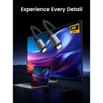 ვიდეო კაბელი UGRaEEN US355 (80150), 4K Video Cable , 100W Type c To Type c USB C To USB C 3.2 Gen 2 Cable, 1m, Black 1